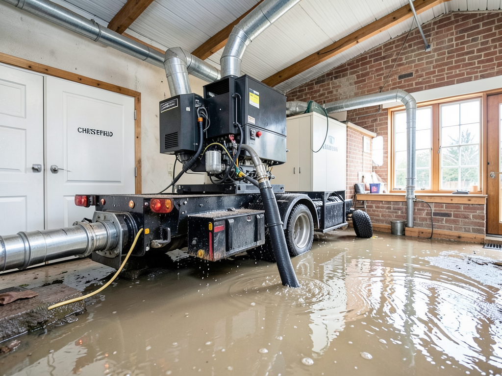 Cleaning air ducts after a whole house flood in ch