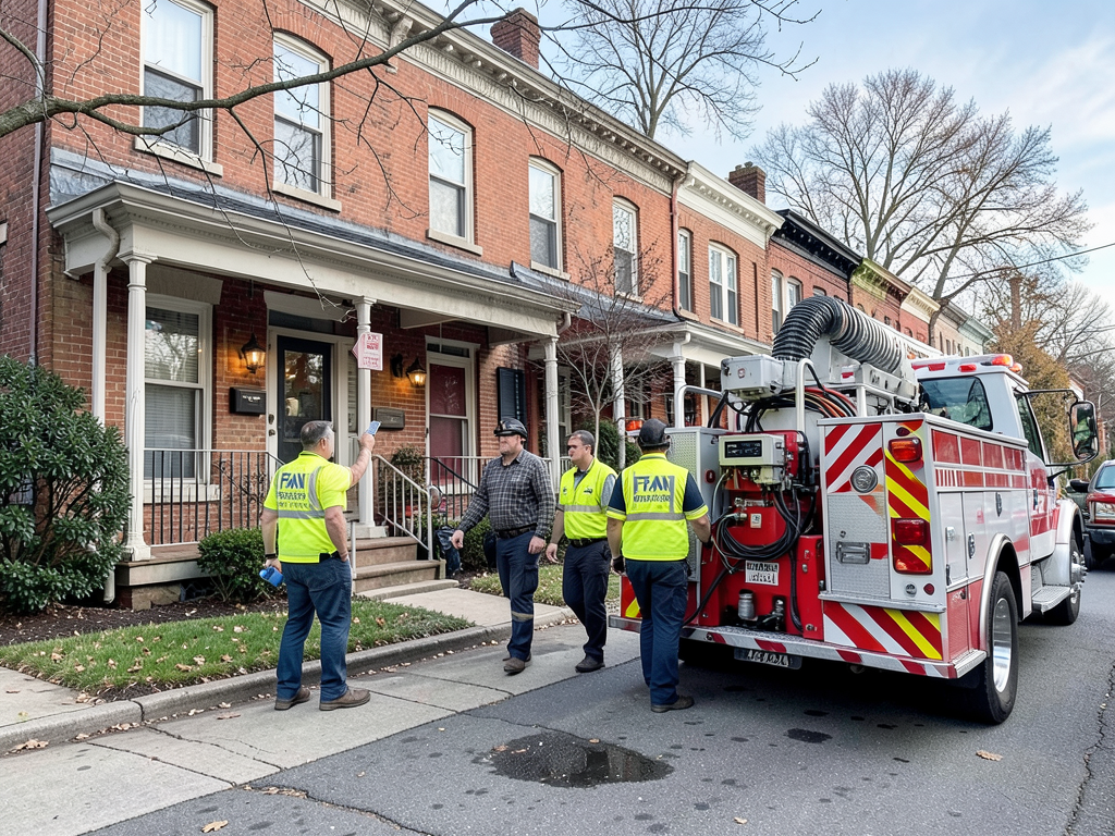 Fast water damage restoration and drying in the fa