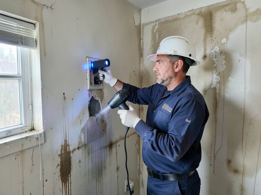 Fixing water damage caused by a clogged ac condens