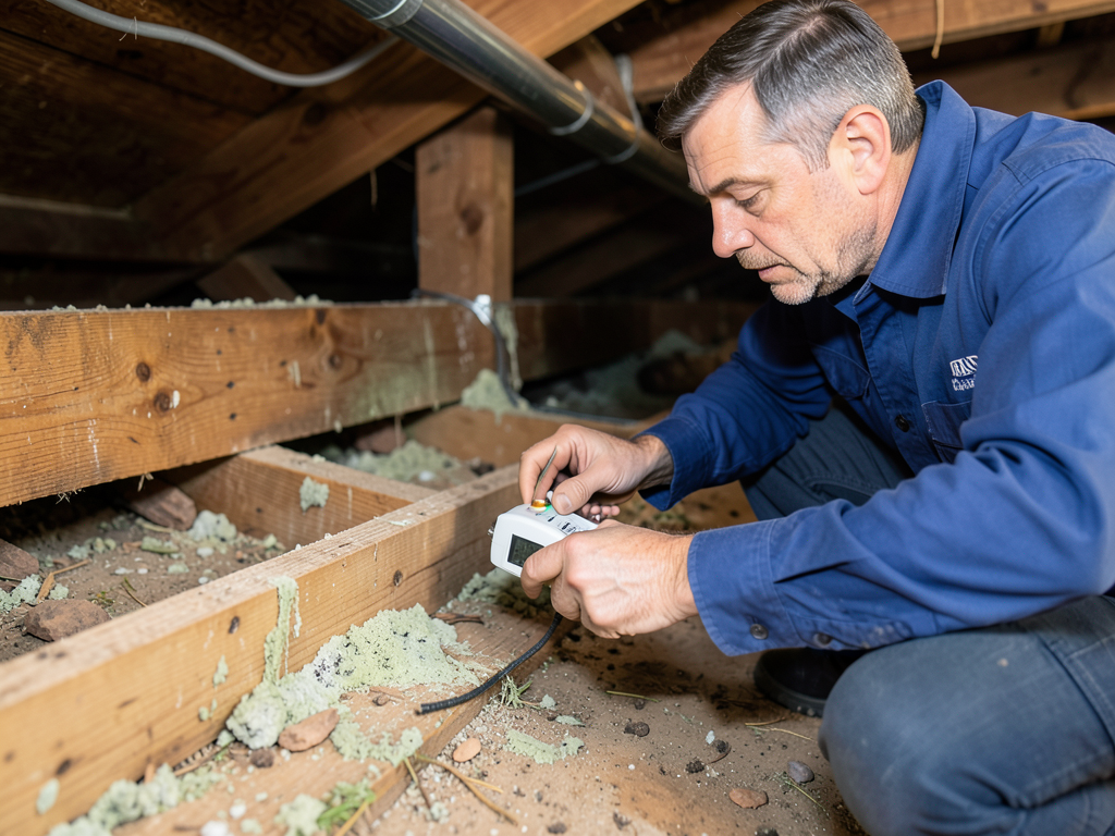 How to check your floor joists for rot after a lea