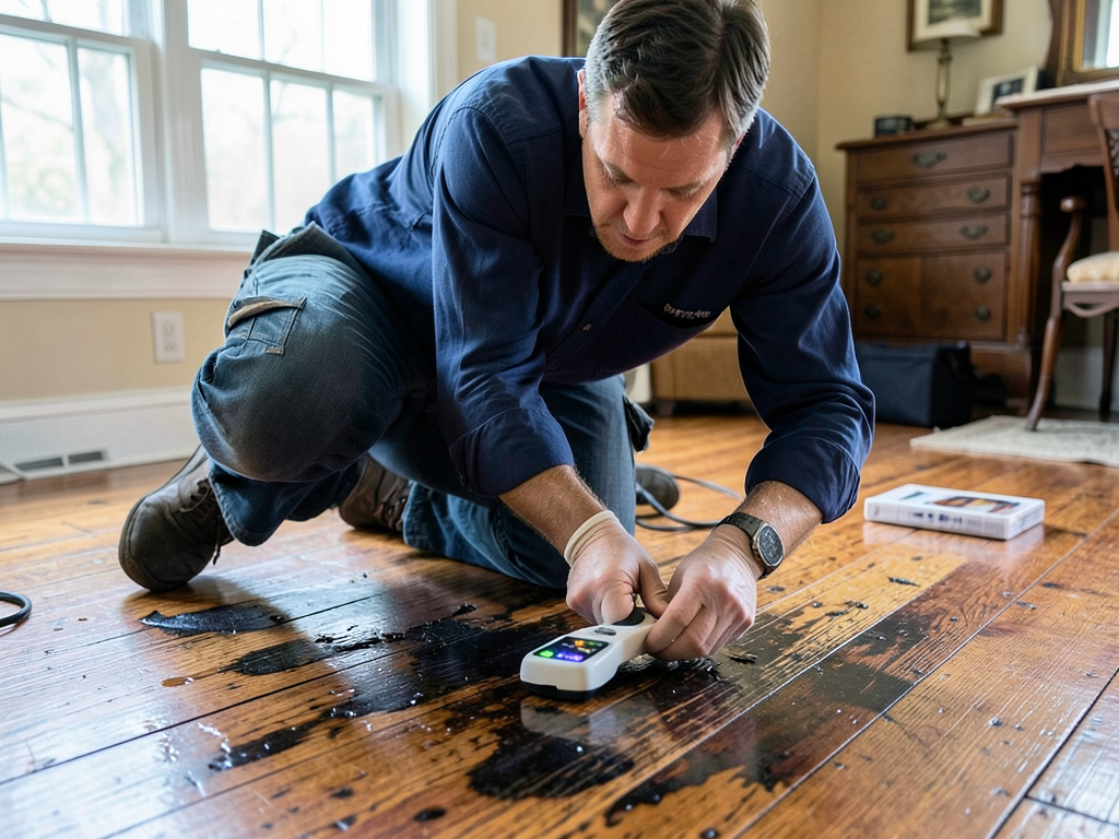Saving original hardwood floors after a leak in th