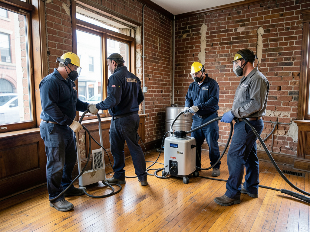 Water damage recovery for historic storefronts and
